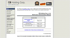 Desktop Screenshot of cbhinfo.com